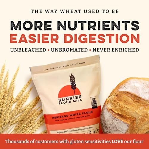 image for Sunrise Flour Mill Heritage Organic White Flour | USDA Organic All Pur