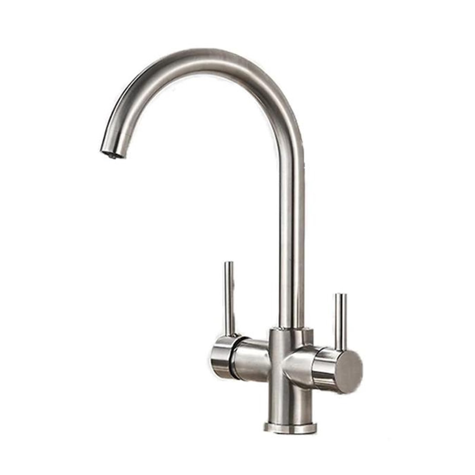 MXXQRHF Kitchen Faucet Dual Handle Purifier Water Sink Faucet 360 Rotation Water Filter Tap 3 Ways Sink Filter Kitchen Mixer,Bathroom Vanity Mixer