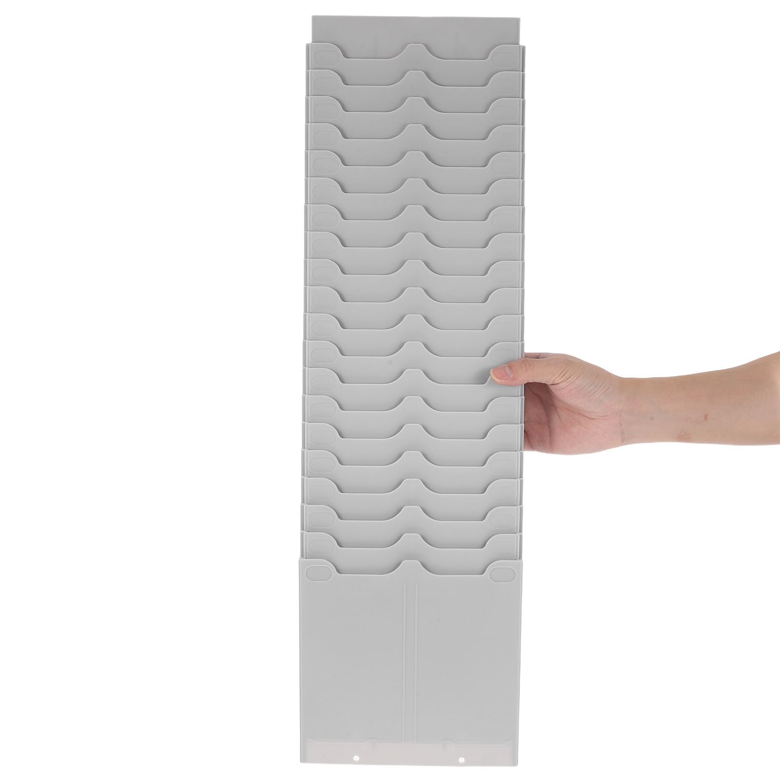 Mikinona 4 Piezas Tarjetero Vertical de Plástico PP de Pared Multi Ranuras