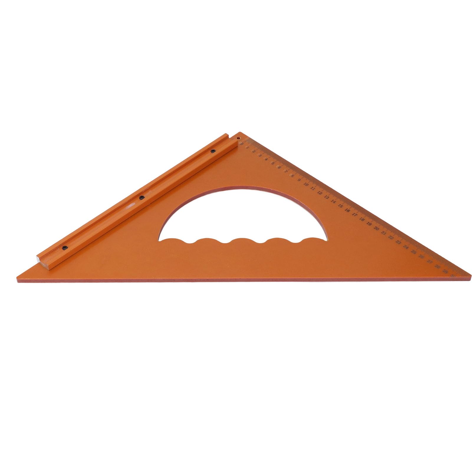 MRKU Righello Triangolare per la Lavorazione del Legno, 31 cm x 31 cm, Angolo retto di 90 Gradi, Strumento di misurazione.