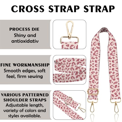 Image of Purse Strap Crossbody Shoulder Straps 1.5 inch Wide Replacement Adjustable for Women Girls Bag Aesthetic Cute