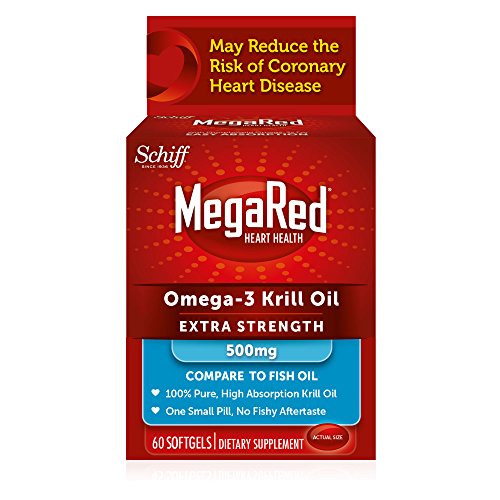 Megared 500Mg Extra Strength Omega-3 Krill Oil, 60 Softgels #TOP29