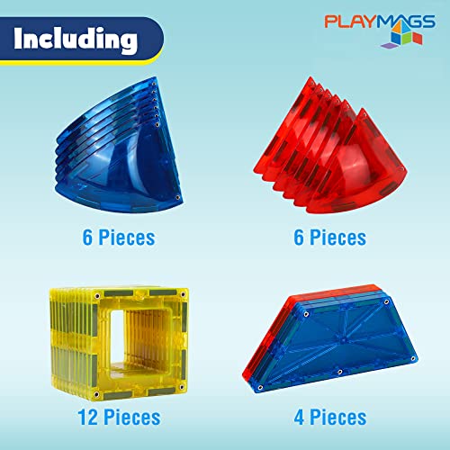 Bloques magnéticos para niños Playmags de 28 piezas educativos STEM 3D didácticos 2