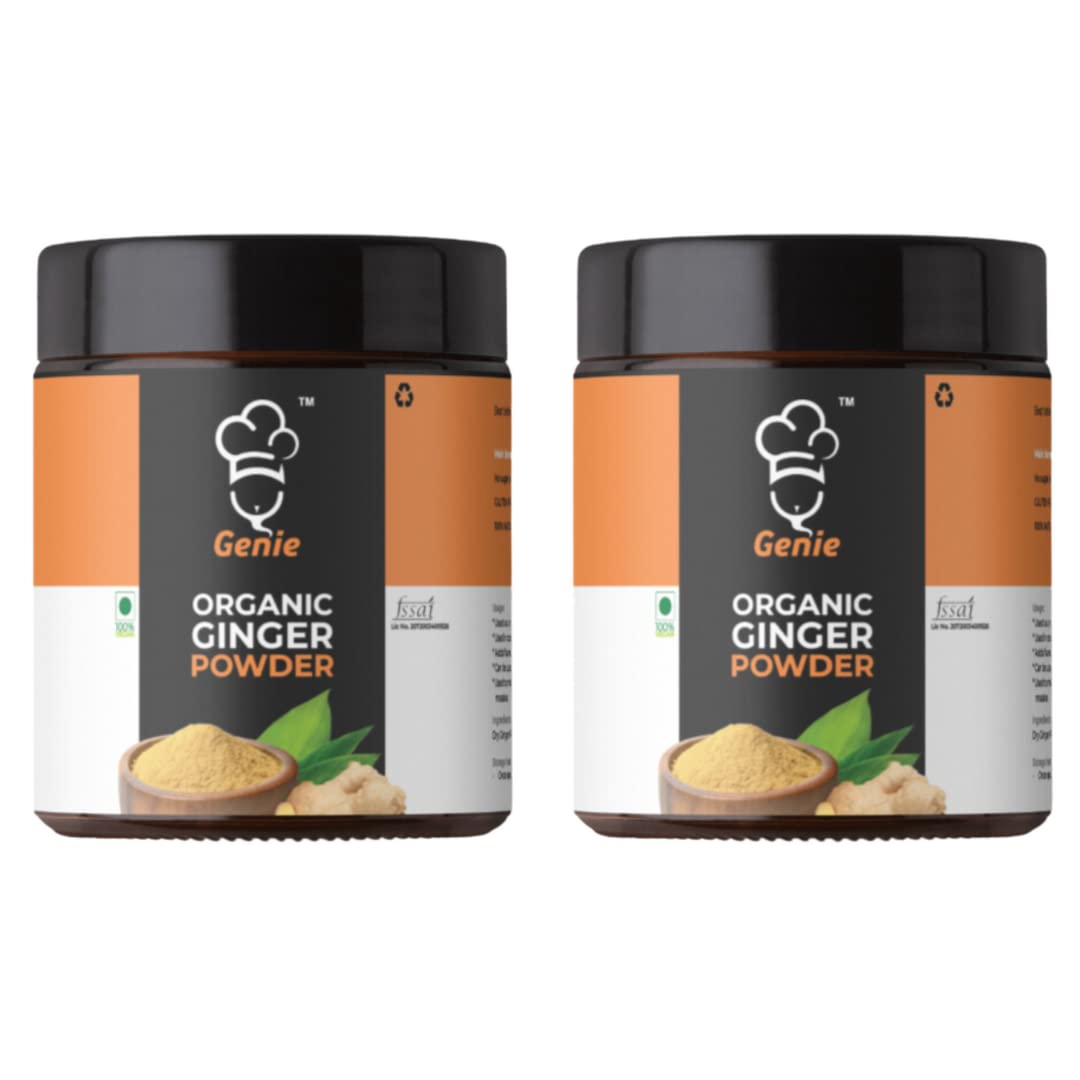 GENIE FOOD Ginger Powder Combo Pack of 2 (100g Each) | Dry Ginger Powder | Ginger Powder for Tea | 100% Natural | No Artificial Color | No Preservatives (B0BPLVJR7H) Amazon Price History, Amazon Price Tracker