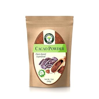 Good Balance Health Organic Cacao Powder | Raw Unsweetened Cacao Powder for Baking, Smoothies & Hot Chocolate | Plant-Based Superfood, Non-GMO, Gluten Free, Vegan & Keto Friendly, Resealable Bag