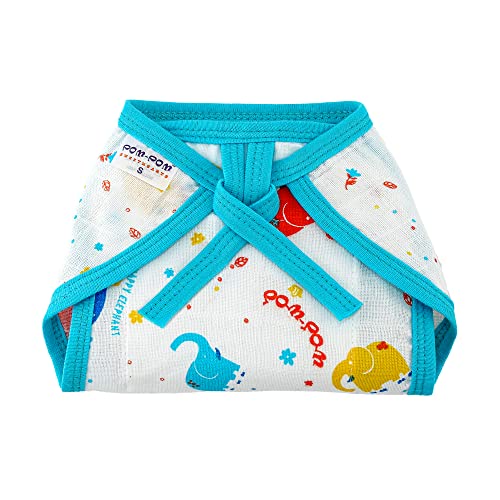Image of Tie up Nappy For Babies, Reusable, Washable Soft Muslin Cotton Nappy /Langot for New Born Baby | Gentle on Baby Skin | Helps in Potty Training | 1-3 months | Pack of 10 | Printed