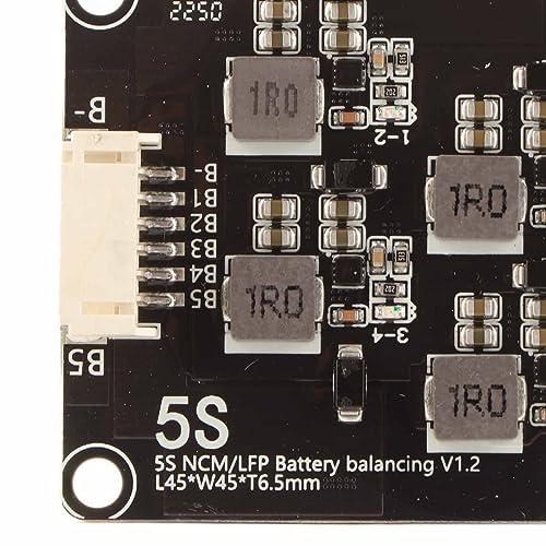 Módulo Ecualizador Activo para Baterías de Litio, Tablero de Transferencia de Energía Inductiva 2,0 V–4,5 V, 1,2 A, Equilibrador de Baja Consumo con Indicador para Paquetes de Baterías Li-ion y LiFePO4 (5S) miniatura 2