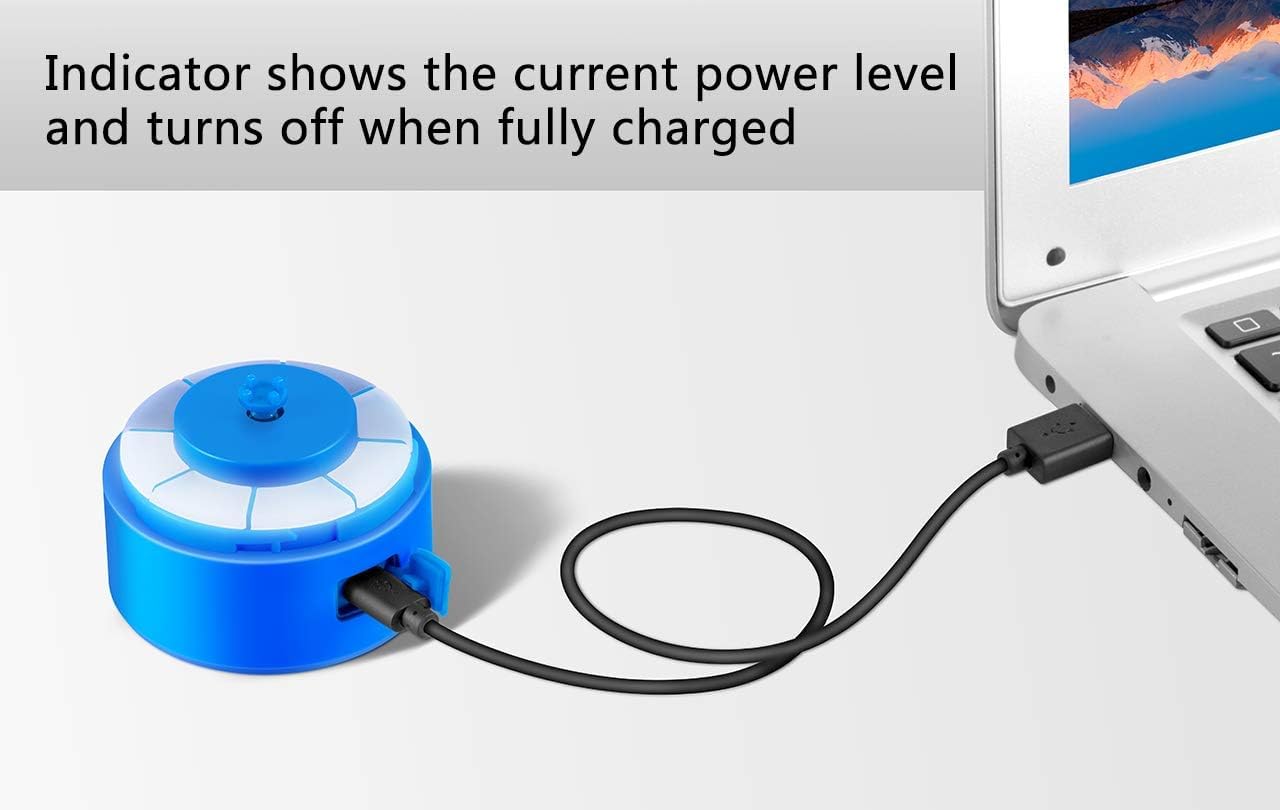 VOLTRX Bouteille shaker Vortex de protéines électrique, Tritan sans BPA portable 710 ml rechargeable USB C