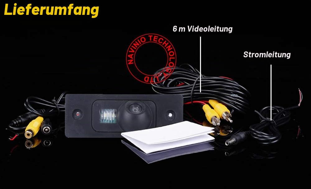 Auto Rückfahrkamera Einparkkamera Einparkhilfe Farbkamera für VW Golf MK4 MK5 Tiguan Touareg Polo 3C Jetta Passat Sharan Bora Skoda Scirocco Fabia Cayenne Touran Sntana Audi TT 8J