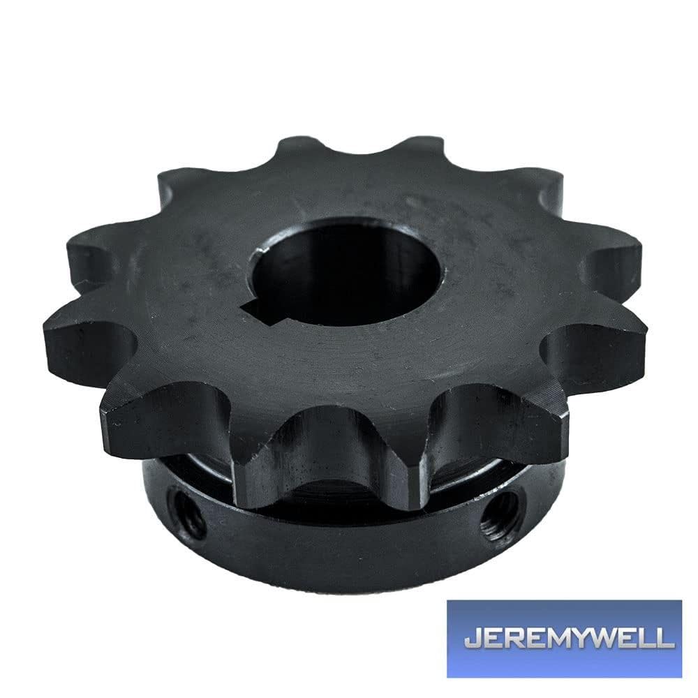 Jeremywell Piñón tipo B para cadena de rodillos 60 60B12T-1" agujero 12 dientes