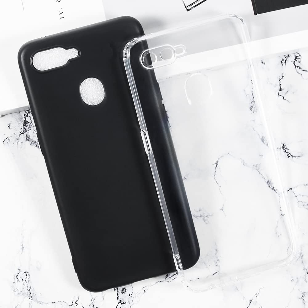 Shantime Custodia Morbida Compatibile con OPPO F9, Cover Slim