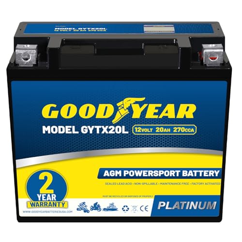 Goodyear GYTX20L AGM Battery