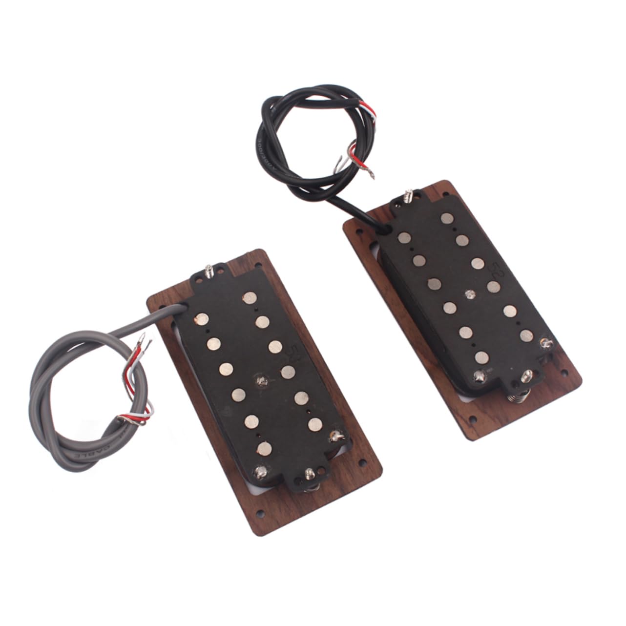 Pickup Humbucker Gmc52 in Palissandro a 6 Corde per Chitarra Elettrica | Ricambio per Chitarra, Bilanciamento Timbrico Classico, Set per Posizione Manico e Ponte