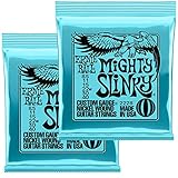 【Amazon.co.jp限定】 ERNIE BALL 正規品2228 エレキギター弦 (8.5-40) MIGHTY SLINKY 2Set Pack