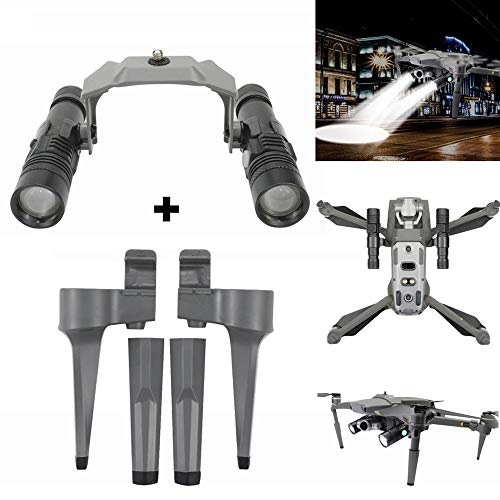 Alecony LED Scheinwerfer + Fahrwerk, Upgrade Flash LED Beleuchtung Cover