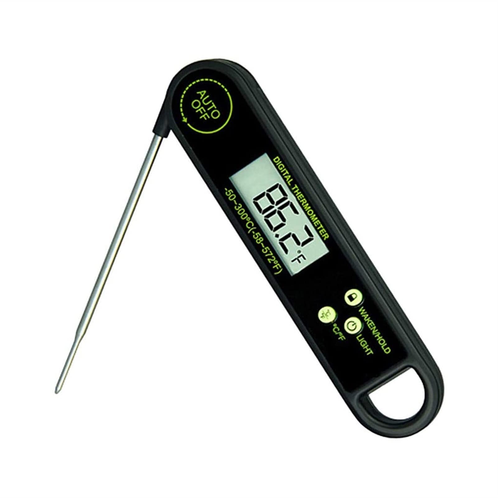 Meat Food Thermometer for Grill and Cooking, Ultra Fast Instant Read Waterproof Digital Kitchen Thermometer Probe for Grilling BBQ Smoker Oil Deep Fry Candy