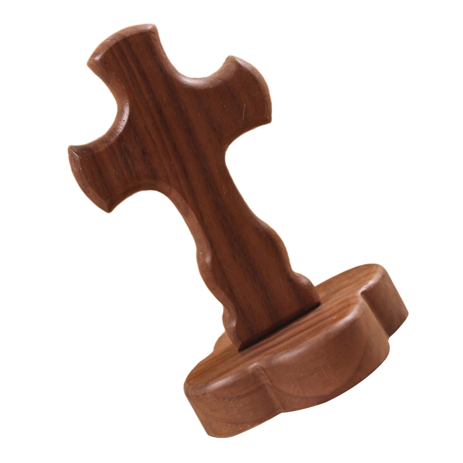 Nucelit Crucifix Tabletop Home Decors Religious Altars Centerpieces Crosses Ornament with Stand Standing Crucifix