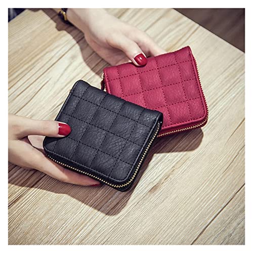 Mini Coin Wallet WoZipper Small Wallet WoStudent Short Cute Money Bag Card Holder(Beige)2