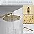 Brushed Gold Shower System with Rain Shower and Handheld, High Pressure 10 Inch Gold Shower Faucets Sets Complete with Brass Shower Valve and Trim Kit