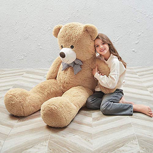 Image of MaoGoLan Big Teddy Bear 55 inches Giant Bear Stuffed Animals Large Plushies Life Size Teddy for Children Adults