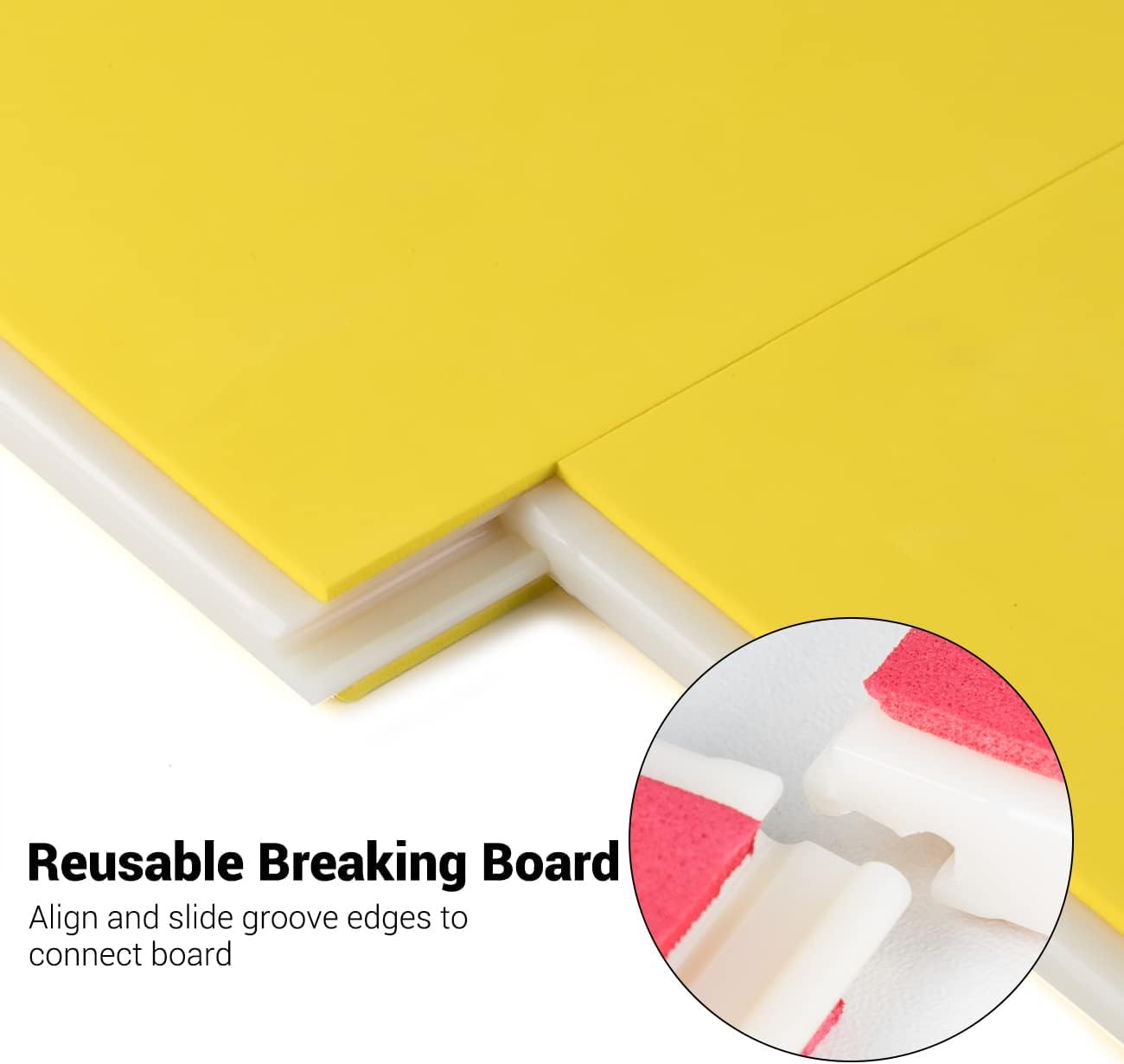 Tableros Rompibles Artes Marciales Taekwondo Karate MMA Training Abs Eva Foam Breaking Board, Negro