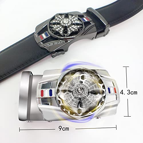 black white belt men leather ratchet casual work business,Perfect Fit Waist Size up to 47 inches4