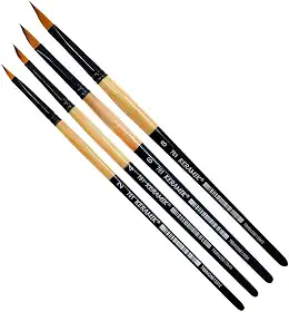 Kit Pincéis Aquarela Keramik Wedge 761 n°s 2, 4, 6 e 8
