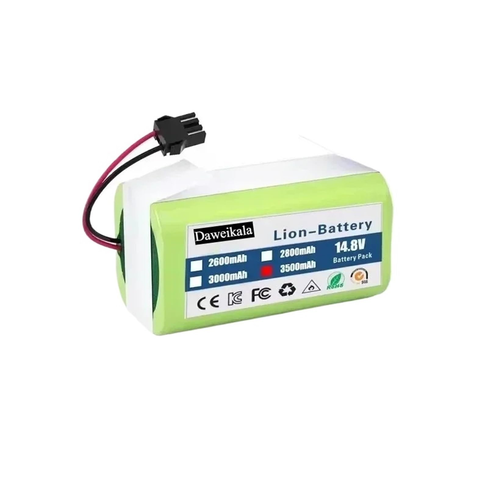 LTDXLNBWQ 14.4V 6800mAh Li-ion Battery, Compatible With Conga Excellence 950 990 1090 1790 1990,Compatible With Deebot N79S N79 DN622, Compatible With Eufy Robovac 11S 12 X500(3000mAh)