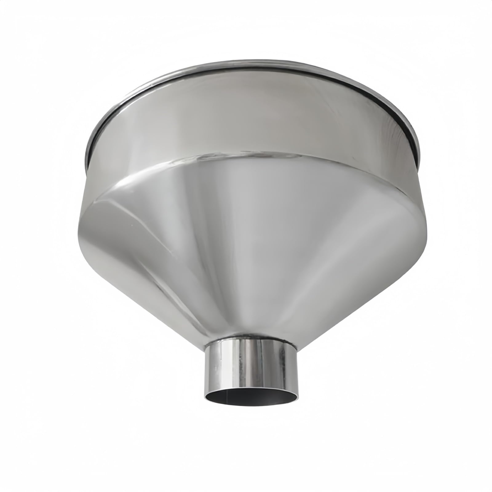 Embudo grande de acero inoxidable 304, embudo de cocina, embudo industrial de 24 cm/28 cm de ancho for granos, alimentos y maquinaria.(28x19.2cmx7)
