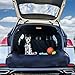 BarksBar Original Pet Cargo Cover & Liner for Dogs, Water Resistant, Machine Washable with Extended Bumper Flap Protectors for Cars, Trucks, & SUVs - 80 x 52 Inches, Black