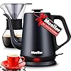 Mueller Electric Gooseneck Kettle with Pour Over Drip Coffee Maker Coffee Serving Set, Stainless Steel Coffee Servers Kettle & Tea Kettle, Matte Mueller Electric Gooseneck Kettle with Pour Over Drip Coffee Maker Coffee Serving Set, Stainless Steel Coffee Servers Kettle & Tea Kettle, Matte