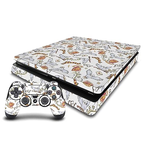 Autocollant PS4 Slim Harry Potter Hedwige skin pour console et manette Sony PlayStation 4