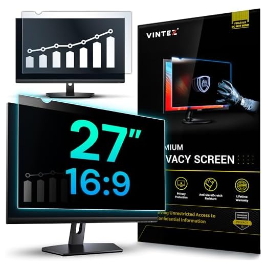 27 Inch 16:9 Aspect Ratio Computer Privacy Screen Filter for Widescreen Computer Monitor 23.6"x13.3" Anti-Glare - Anti-Scratch Protector Film for Data Confidentiality - We Offer 2 Different 27" Sizes