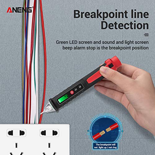 Tester di Tensione Senza Contatto AC/DC 12V -1000V...