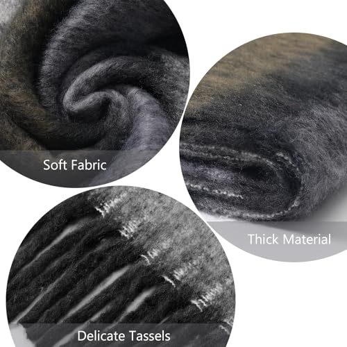Premillow Women\'s Mohair Winter Scarf, Warm Winter Scarf for Women and Men, Super Soft Luxurious Cashmere Feel Women Scarfs
