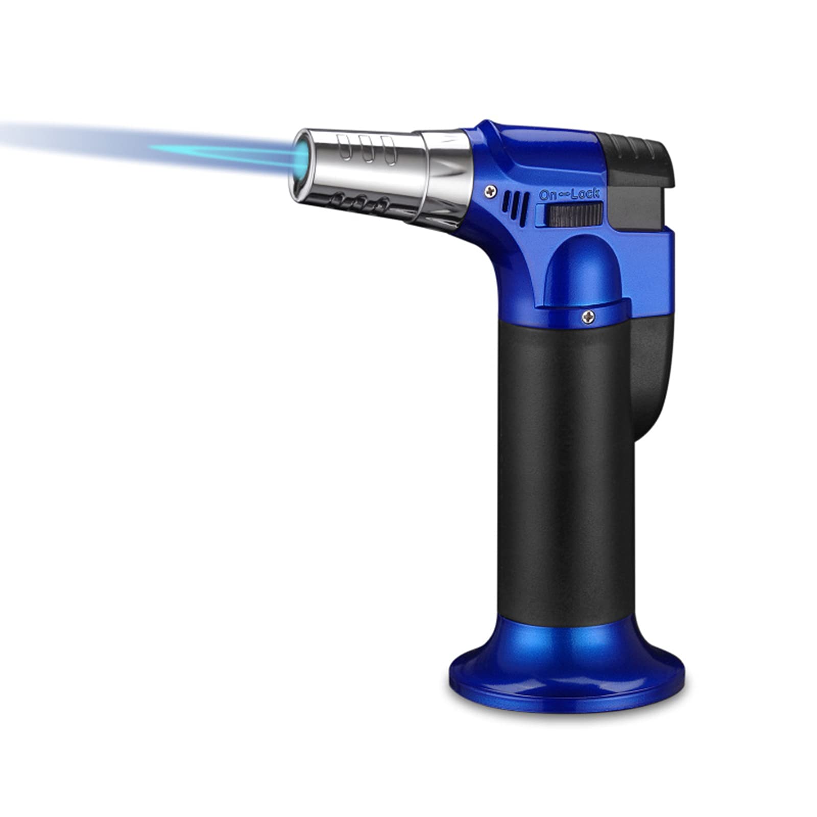 5 accendini: accendino a gas ricaricabile, accendino con fiamma jet, accendino tempesta, fiamma jet, mini bruciatore a gas per la cucina, pasticceria, campeggio (gas non incluso