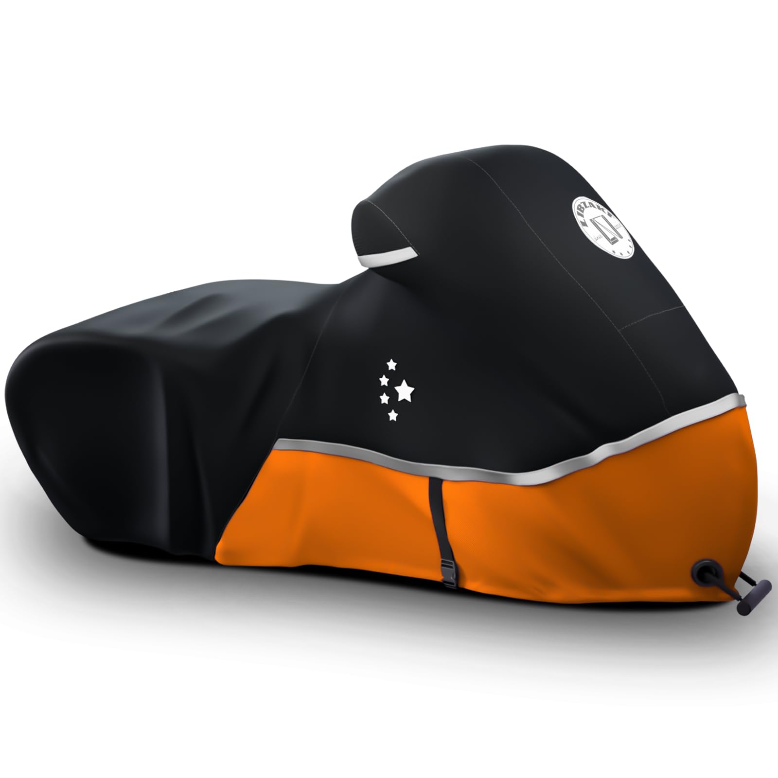 Motorcycle Cover 420D Heavy Duty All Season Universal Weather Waterproof Outdoor Protection 96" XXL Vehicle Cover/Orange