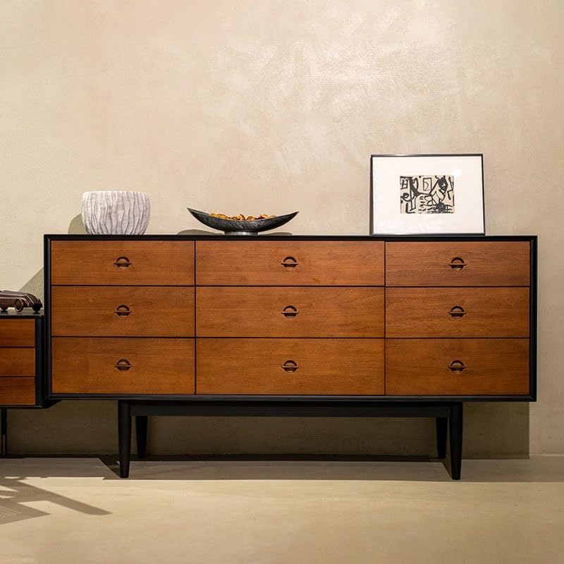 Cabinets Solid Wood Entrance Storage Table Small Apartment Living Room Retro Cabinet Boxwood Drawer Chest Sideboard Cabinet
