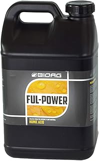 BIOAG Ful-Power Liquid Organic Humic Acid Amendment - Ful-Power Increases Yield in Hydroponics, Soil, Soilless Media - Plant Nutrient (2.5 gal)