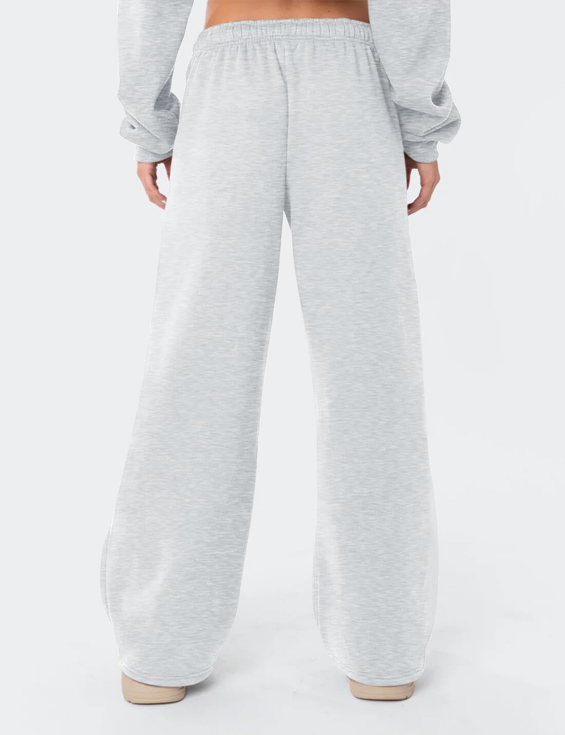 Ugerlov Wide Leg Sweatpants Women 2026 Trendy Fleece Lined Baggy Sweat Pants Athletic Lounge Sweatpant with Pockets - Image 2