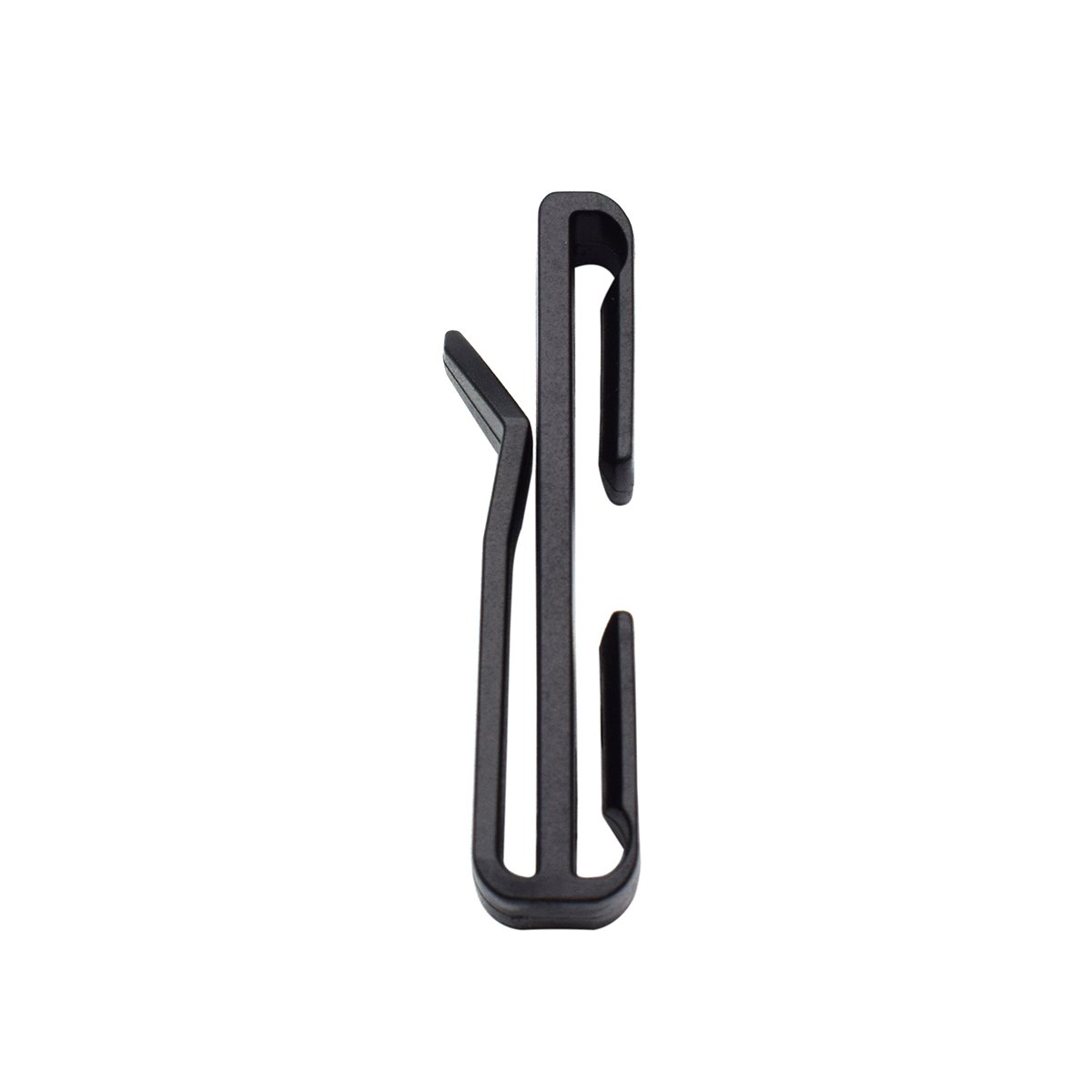 Keejea Black 10 Webbing Ending Clip Adjust Keeper Buckle For Molle Webbing Buckle Strap Belt Tactical Backpack Bag Camp Hike Outdoor (50Mm(2 Inch))