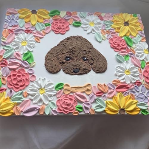 Amazon.co.jp: トイプードル 絵 テクスチャーアート インテリア 犬