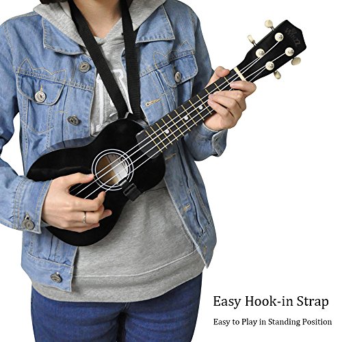Winzz Ukulélé Soprano Kit de Démarrage pour Débutants avec Étui Souple Accordeur Amovible Cordes Supplémentaires Sangle… - Les Beatles, Paul McCartney, John Lennon, RIngo Starr, George Harrison Winzz Ukulélé Soprano Kit de Démarrage pour Débutants avec Étui Souple Accordeur Amovible Cordes Supplémentaires Sangle… – Image 8