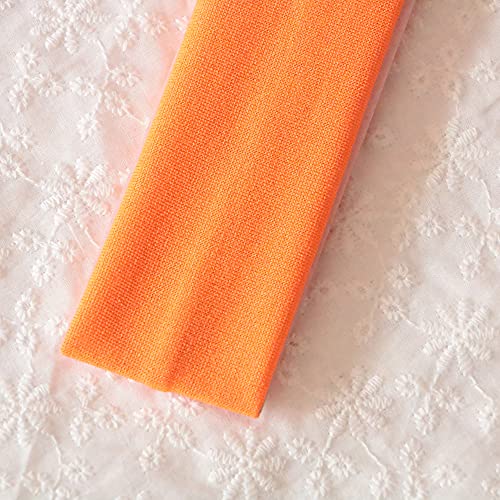 Image of Sport Yoga Headbands,Pack of 14,Fashion Soft Elastic Polyester Sweatband Yoga Stretchy Headband for Women Man Girl (Orange)