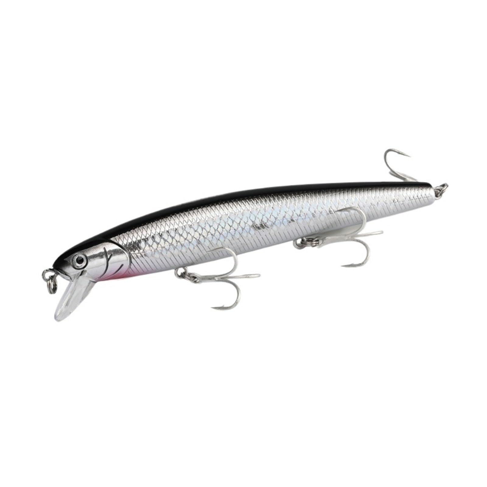 Leurre de pêche Flash Minnow 110, 110 mm, 17,8 g, leurre Lumineux Jerkbait, Wobbler, leurre en Plastique à Suspension Lente for Bar, brochet