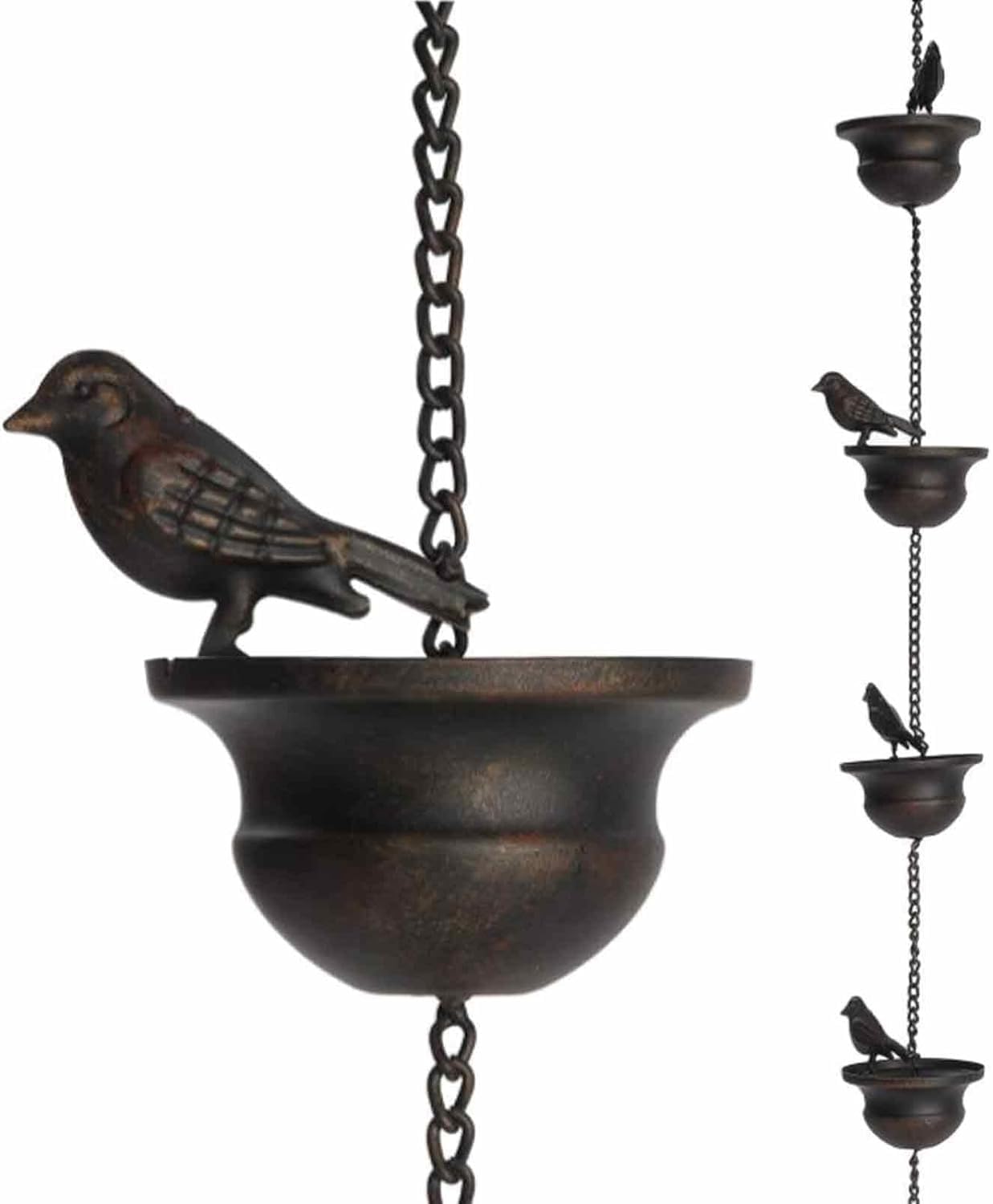 Catena per Acqua piovana, Catena per grondaie, Catena per drenare l'acqua per la Pioggia