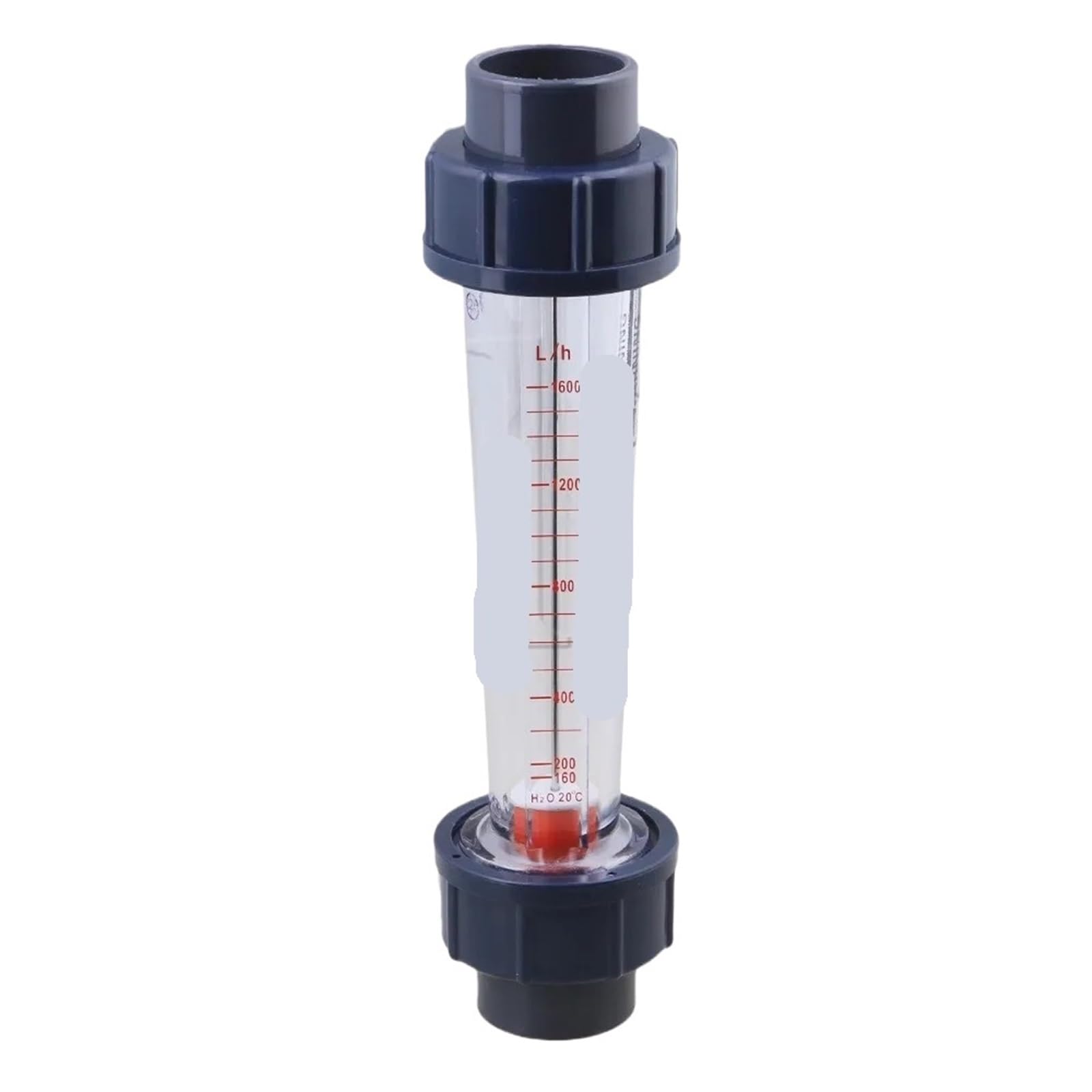 Medidor de flujo de agua LZS-25 160-1600L/H con tubo de plástico de 235 mm - Rotámetro de líquido