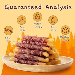   Jungle-Calling-Duck-Wrapped-Cod-Sticks-Dog-Treats-Rawhide-Free-Training-Rewards-Snacks-for-Dogs-Natural-Chewy-Sticks-Treats-106oz