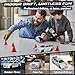 VoleRusher RC [4WD Edition 1/43 Scale Mini RC Drift Car, Toys for Age 8-14 Old Birthday Gifts, High Speed Racing Micro Small with Full Proportional RTR 2.4GHz Remote 2 Tire Sets 8 Cones - Silver