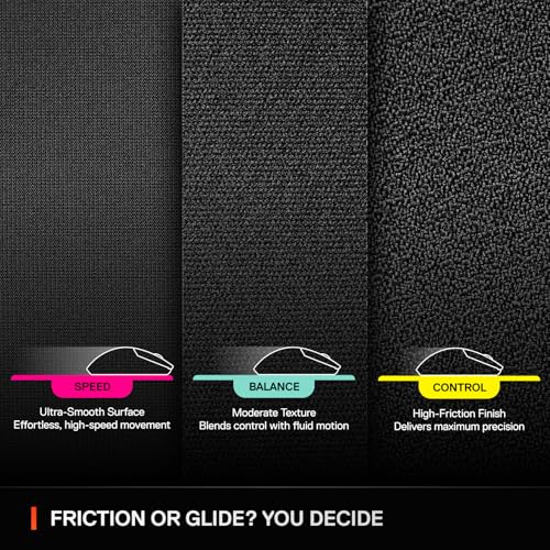 SteelSeries QcK L Performance Speed Gaming Mousepad — Extra Density